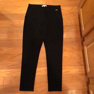 Black stretch dress ankle pants